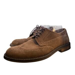 Vionic Men's Bowery Bruno Oxford Dark Brown Shoes Size 10.5